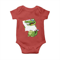 Cute Louisiana Aligator Baby Onesie
