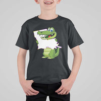 Cute Louisiana Aligator T Shirt For Kid