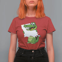 Cute Louisiana Aligator T Shirt For Women