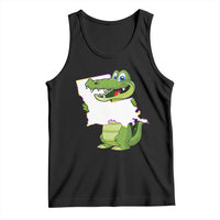 Cute Louisiana Aligator Tank Top