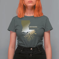 Louisiana Roots Pride T Shirt For Women