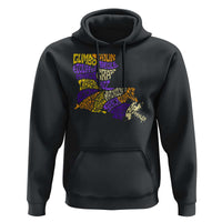 Louisiana Hoodie Creole Cajun Culture LA Map