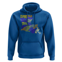 Louisiana Hoodie Creole Cajun Culture LA Map