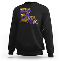 Louisiana Sweatshirt Creole Cajun Culture LA Map