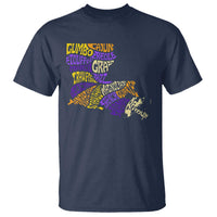 Louisiana T Shirt Creole Cajun Culture LA Map