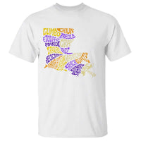 Louisiana T Shirt Creole Cajun Culture LA Map