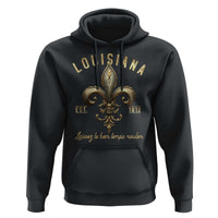 Louisiana Fleur De Lis Hoodie Laissez Les Bon Temps Rouler 1812