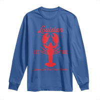 Louisiana Crawfish Long Sleeve Shirt Laissez Les Bon Temps Rouler 1812