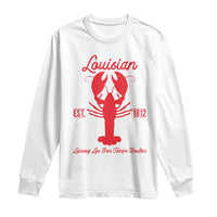Louisiana Crawfish Long Sleeve Shirt Laissez Les Bon Temps Rouler 1812