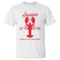 Louisiana Crawfish T Shirt Laissez Les Bon Temps Rouler 1812