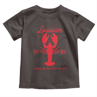 Louisiana Crawfish Toddler T Shirt Laissez Les Bon Temps Rouler 1812