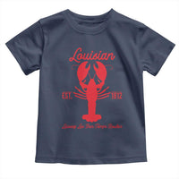 Louisiana Crawfish Toddler T Shirt Laissez Les Bon Temps Rouler 1812