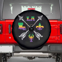 Louisiana Mardi Gras Spare Tire Cover Crawfish Fleur De Lis