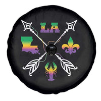 Louisiana Mardi Gras Spare Tire Cover Crawfish Fleur De Lis