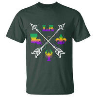 Louisiana Mardi Gras T Shirt Crawfish Fleur De Lis