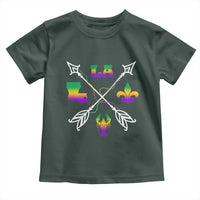 Louisiana Mardi Gras Toddler T Shirt Crawfish Fleur De Lis