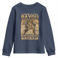Louisiana Cryptid Rougarou Youth Sweatshirt Legend Of The Bayou Rougarou In The Mist