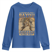 Louisiana Cryptid Rougarou Youth Sweatshirt Legend Of The Bayou Rougarou In The Mist
