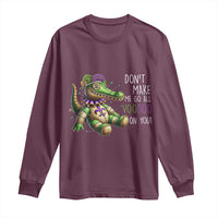 Voodoo Mardi Gras Long Sleeve Shirt Aligator Voodoo Doll New Orleans Louisiana