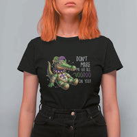 Voodoo Mardi Gras T Shirt For Women Aligator Voodoo Doll New Orleans Louisiana