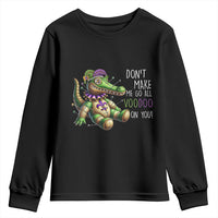 Voodoo Mardi Gras Youth Sweatshirt Aligator Voodoo Doll New Orleans Louisiana