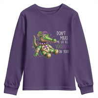 Voodoo Mardi Gras Youth Sweatshirt Aligator Voodoo Doll New Orleans Louisiana