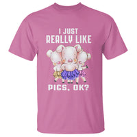 Pig Lover T Shirt I Just Really Like Pigs OK Cute Swine Squad - Wonder Print Shop