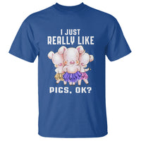 Pig Lover T Shirt I Just Really Like Pigs OK Cute Swine Squad - Wonder Print Shop