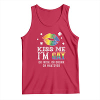 St Patrick's Day Tank Top Kiss Me I'm Gay Or Irish Or Drunk Or Whatever