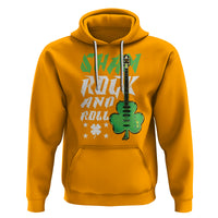 St. Patrick's Day Hoodie Funny Sham Rock N Roll Shamrock Guitar - Wonder Print Shop