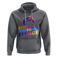 Engagement Hoodie Leveled Up To Fiance Funny Gamer Newly Engaged Couple Matching - Wonder Print Shop
