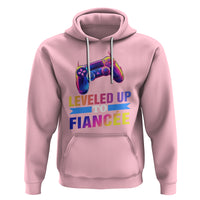 Engagement Hoodie Leveled Up To Fiancee Funny Gamer Newly Engaged Couple Matching - Wonder Print Shop