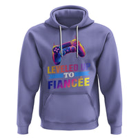Engagement Hoodie Leveled Up To Fiancee Funny Gamer Newly Engaged Couple Matching - Wonder Print Shop