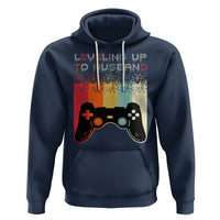 Engagement Hoodie Leveled Up To Husband Funny Gamer Newly Engaged Couple Matching - Wonder Print Shop