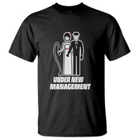 Funny Marriage T Shirt Under New Management Bachelor Bachelorette Party Couple Matching - Wonder Print Shop