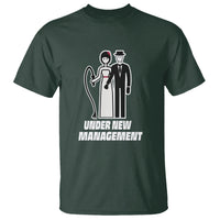 Funny Marriage T Shirt Under New Management Bachelor Bachelorette Party Couple Matching - Wonder Print Shop
