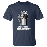 Funny Marriage T Shirt Under New Management Bachelor Bachelorette Party Couple Matching - Wonder Print Shop