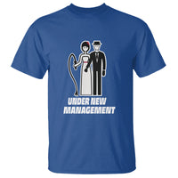 Funny Marriage T Shirt Under New Management Bachelor Bachelorette Party Couple Matching - Wonder Print Shop