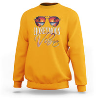 Honeymoon Vibes Sweatshirt Beach Trip Married Couple Matching - Wonder Print Shop