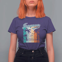Honeymoon Vibe T Shirt For Women Beach Trip Married Couple Matching - Wonder Print Shop