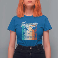 Honeymoon Vibe T Shirt For Women Beach Trip Married Couple Matching - Wonder Print Shop