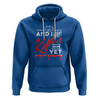 2nd Wedding Anniversary Hoodie 2 Years And I Haven't Killed Him Yet Marriage Couple Matching - Wonder Print Shop