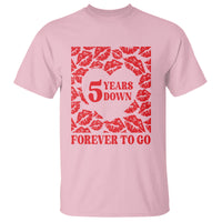 5th Wedding Anniversary T Shirt 5 Years Down Forever To Go Marriage Couple - Wonder Print Shop