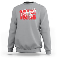 10th Wedding Anniversary Sweatshirt 10 Years Down Forever To Go Marriage Couple - Wonder Print Shop