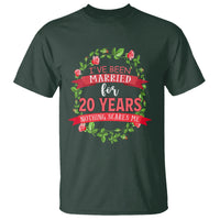 20th Wedding Anniversary T Shirt Marriaged For 20 Years Nothing Scares Me - Wonder Print Shop
