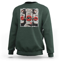 Cigar Lover Sweatshirt Roll It Lick It Smoke It Pretty Lady Smoking Smoker - Wonder Print Shop