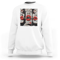 Cigar Lover Sweatshirt Roll It Lick It Smoke It Pretty Lady Smoking Smoker - Wonder Print Shop