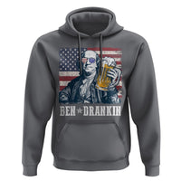 Funny 4th Of July Drinking Hoodie Ben Drankin Benjamin Franklin Patriotic Party - Wonder Print Shop