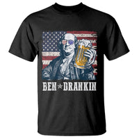 Funny 4th Of July Drinking T Shirt Ben Drankin Benjamin Franklin Patriotic Party - Wonder Print Shop
