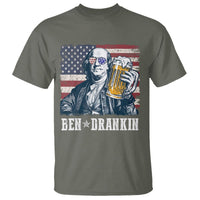 Funny 4th Of July Drinking T Shirt Ben Drankin Benjamin Franklin Patriotic Party - Wonder Print Shop